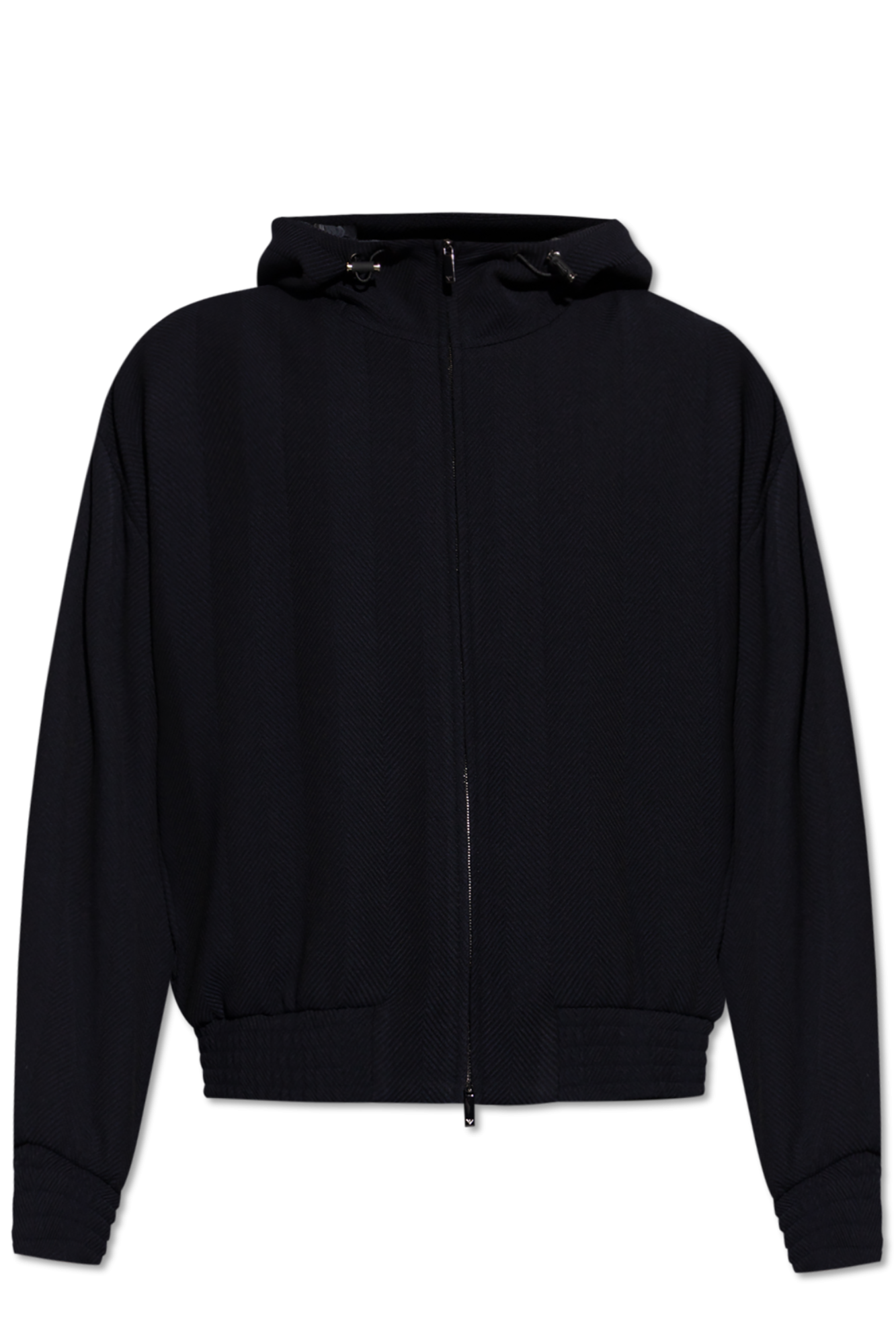 Emporio Armani Wool jacket with herringbone pattern | Men's